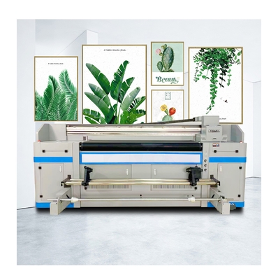 Stampatrice ibrida UV da 1,9 m a 6 piedi da rotolare a rotolare ZT1900 con teste di stampa multicolore