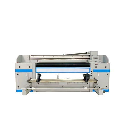 Stampante a borsa piatta Mylar da 1,9 m Stampante ibrida UV heavy duty con 3200 teste di stampa