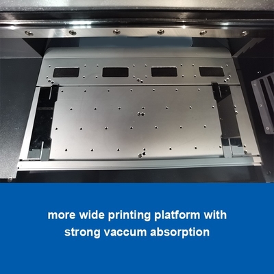 Stampante adesivo UV ad alta produttività con 3 teste di stampa TX800 e rulli UV da 30 cm