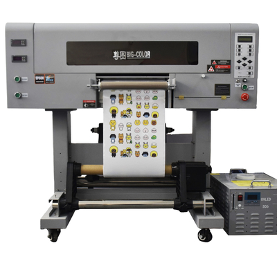 Stampante adesiva a pellicola da 60 cm UV DTF AB con quattro teste TX800/i1600 e stampa olografica