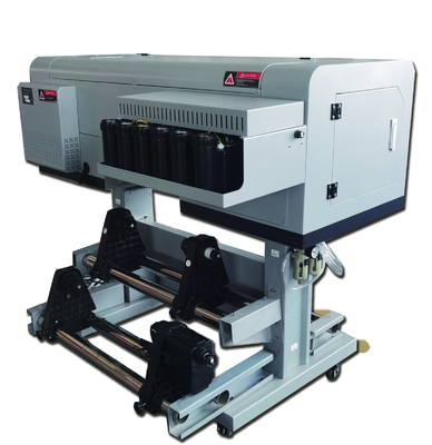 203.5*107.5*66.5cm EPS UV DTF Stampante con adesivo UV Gold Silver 60cm Roll Machine